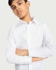 image 2 of F&F School Boys 3-Pack Cotton Rich Long Sleeved Shirts in White
