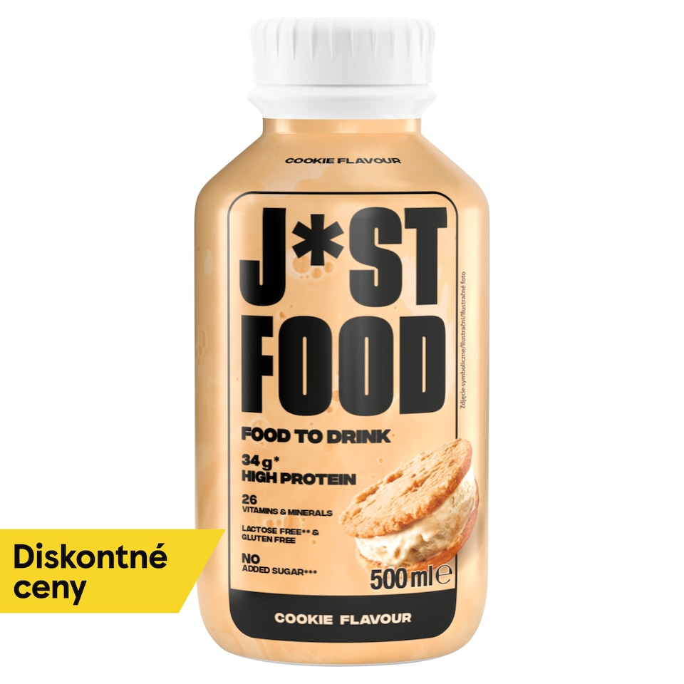 image 1 of Just Food Lactose-Free Drink with Biscuit Flavor 500 ml