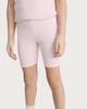 image 3 of F&F Girls 2-Pack Cotton Rich Ribbed Cycling Shorts in Multi Pink