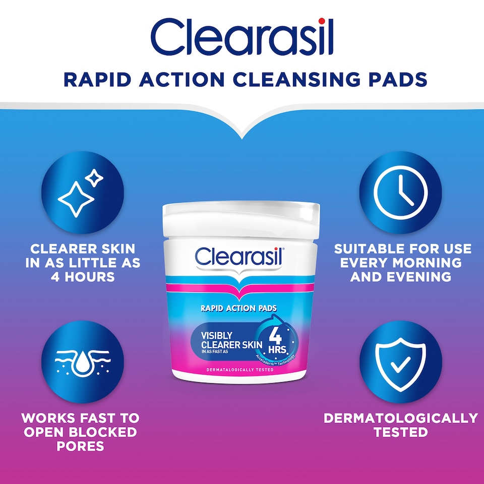 image 1 of Clearasil Ultra Rapid Action Pads