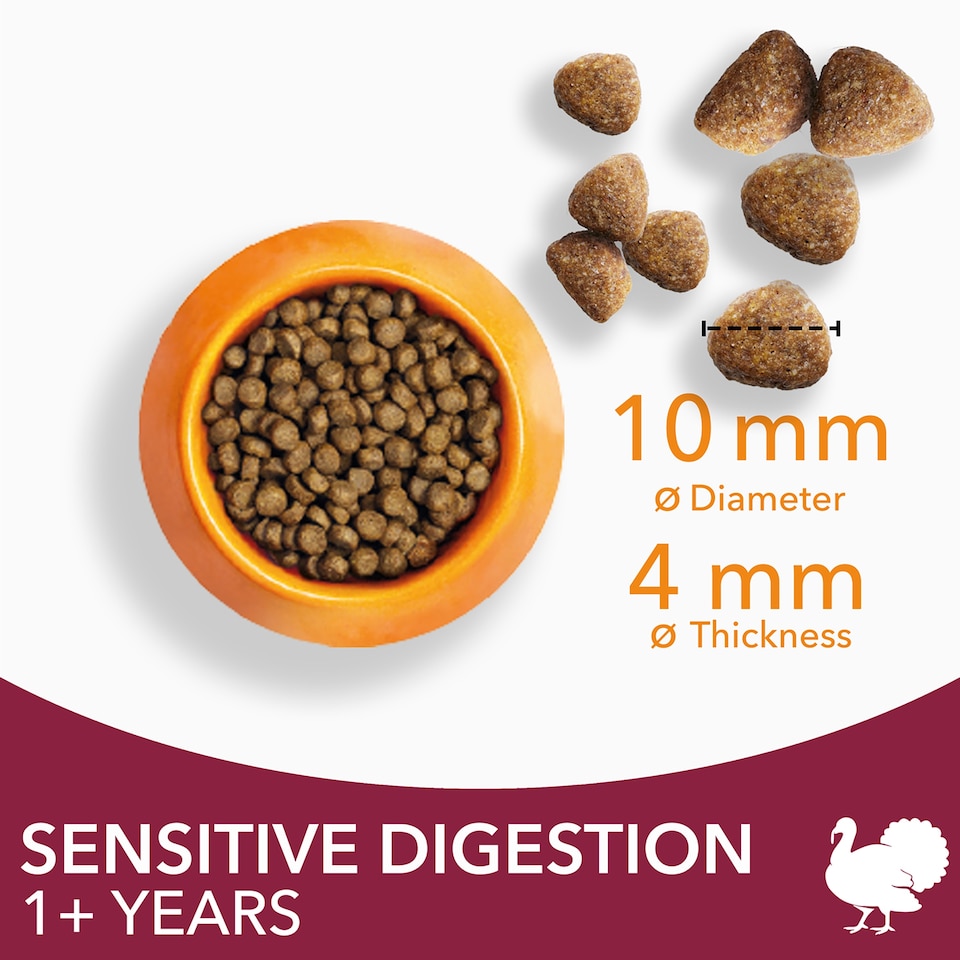 image 1 of IAMS Adult Sensitive Dry Cat Food Turkey 800g