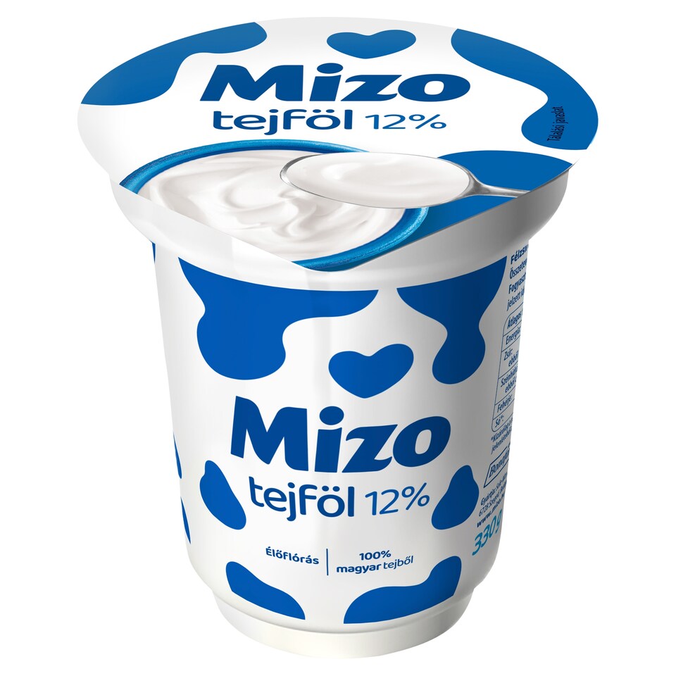 Mizo Semi-Fat Sour Cream 12% 330 g
