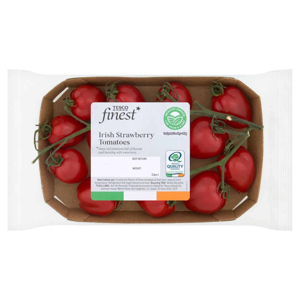 Tesco Finest Irish Strawberry Tomatoes 250G