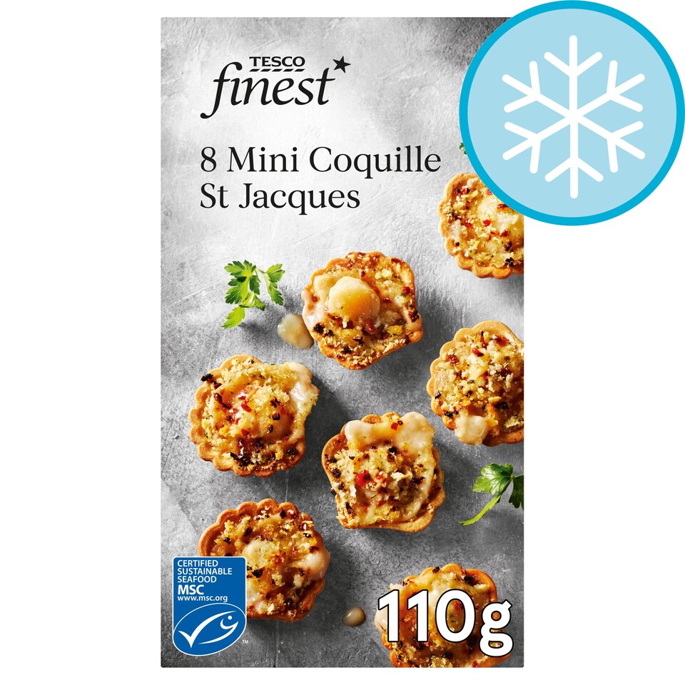 Tesco Finest 8 Mini Coquille St Jacques 110g