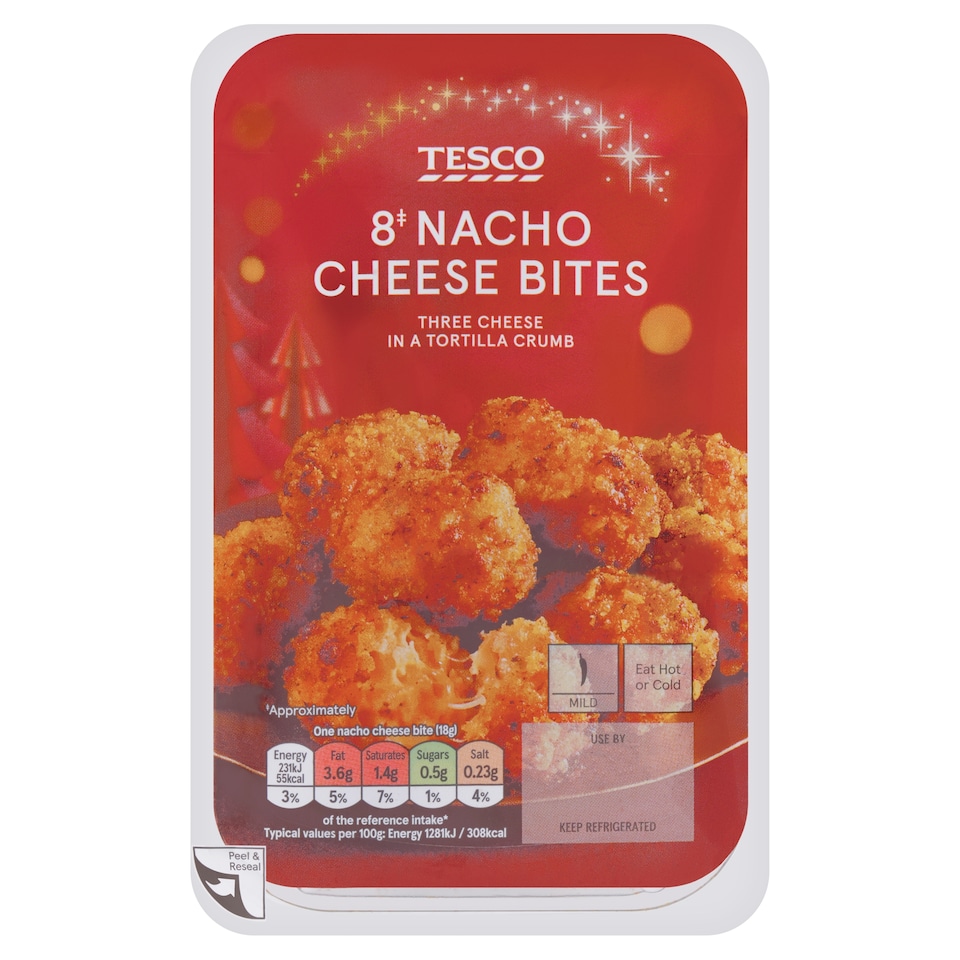 Tesco 8 Nacho Cheese Bites 144g
