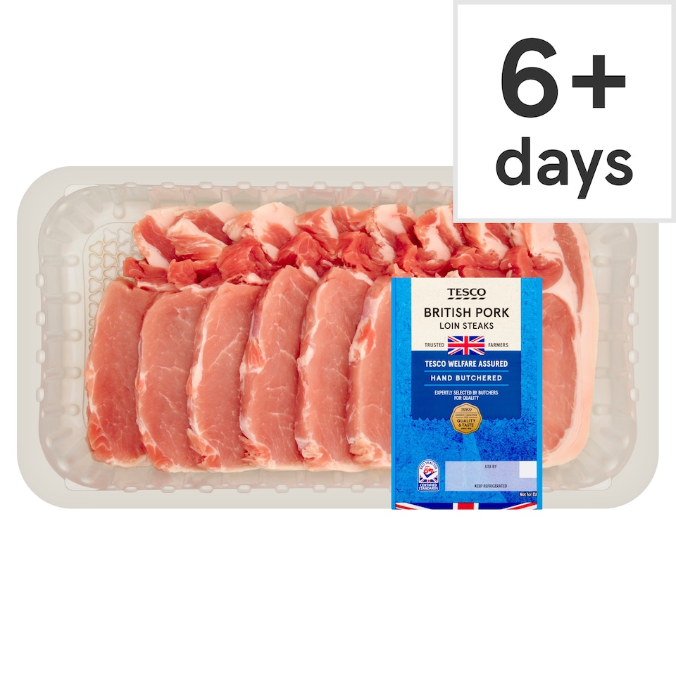 Tesco Pork Loin Steaks 1kg