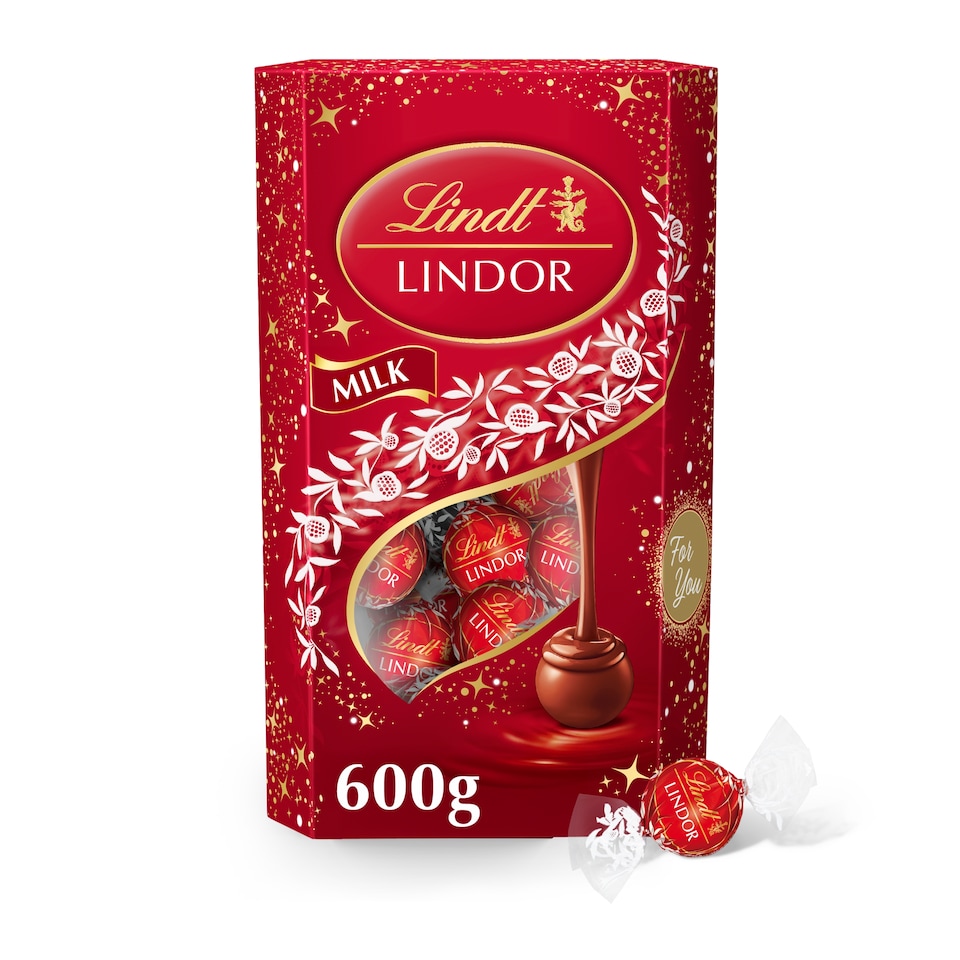image 1 of Lindt Lindor Milk Chocolate Truffles 600G