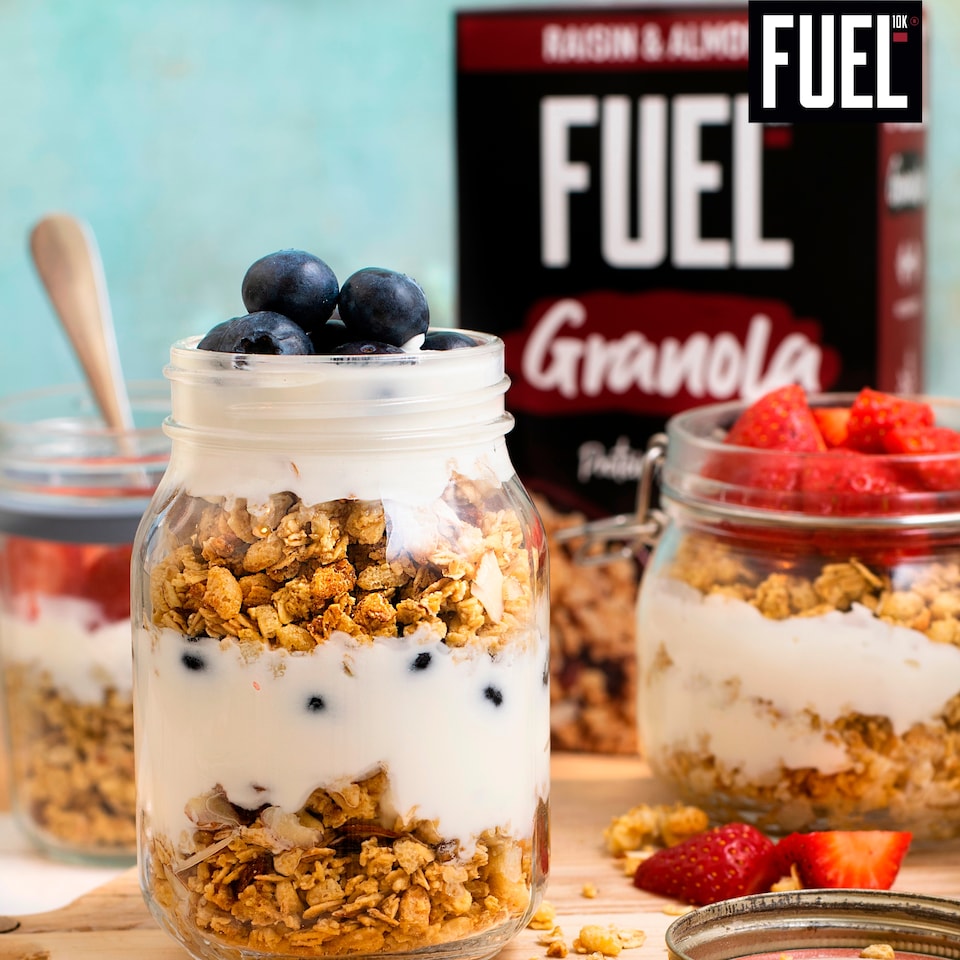 image 1 of FUEL10K Raisin & Almond Protein Granola Breakfast Cereal 400g