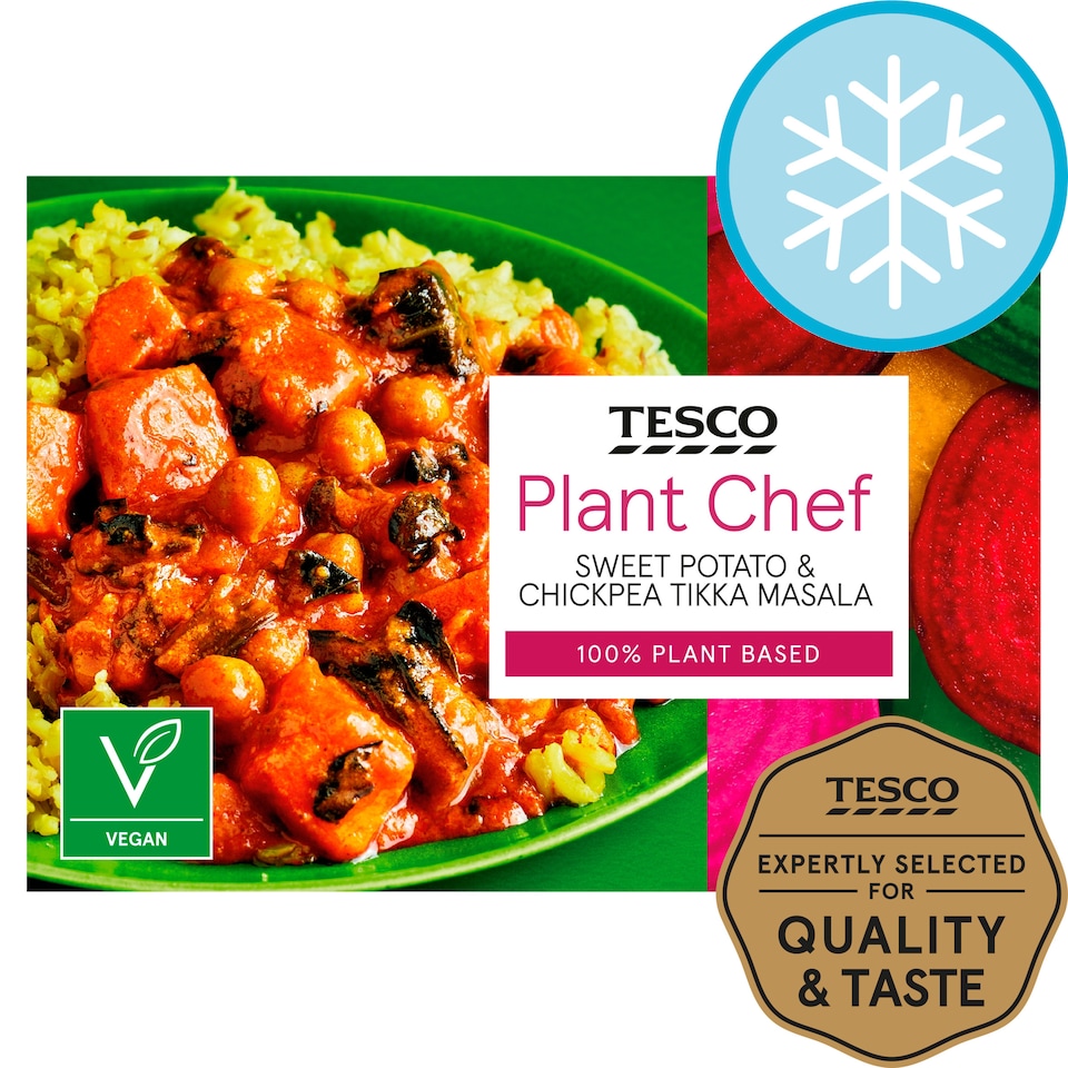 Tesco Plant Chef Sweet Potato & Chickpea Tikka Masala 400G