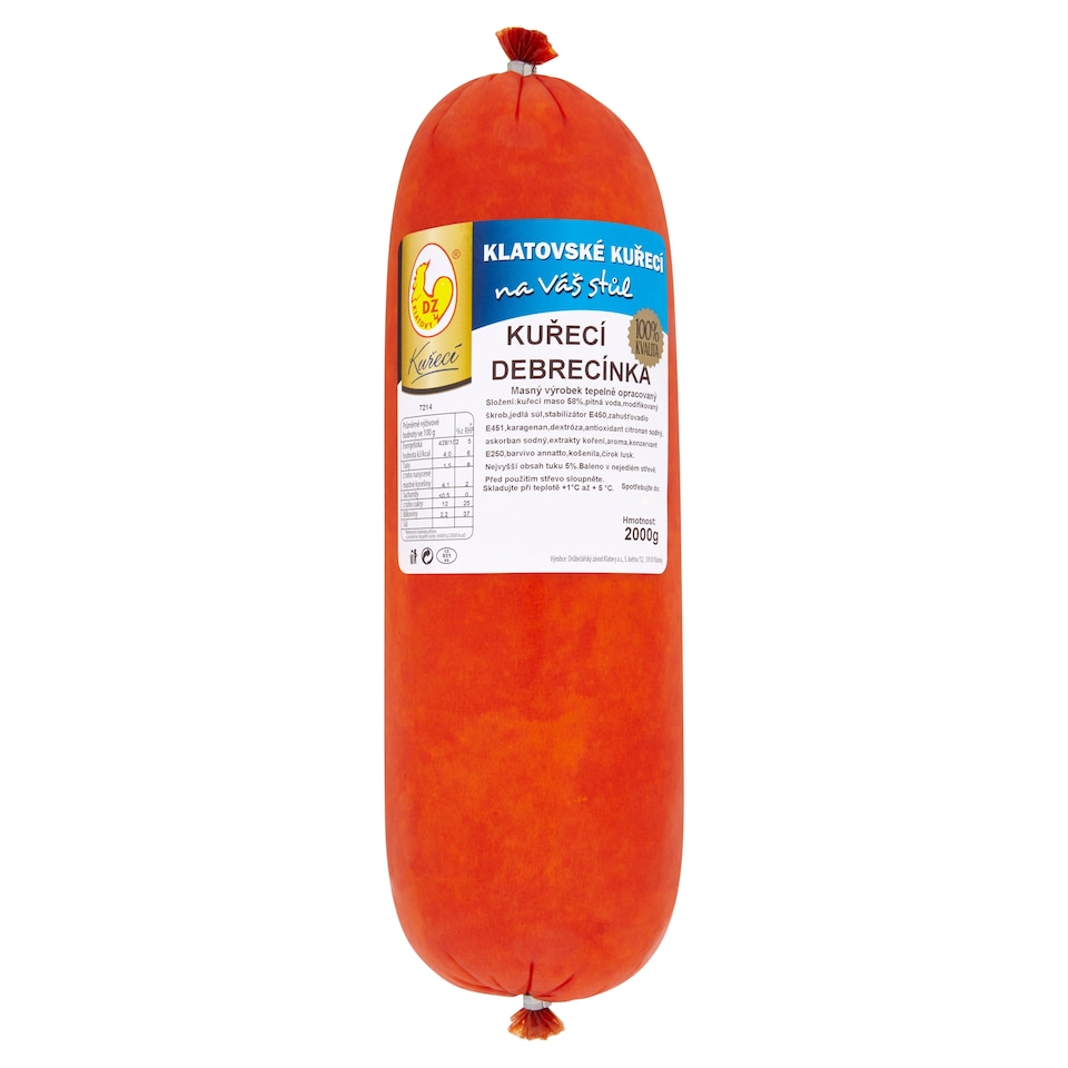 Obrázek 1 pro produkt DZ Klatovy Kuřecí debrecínka