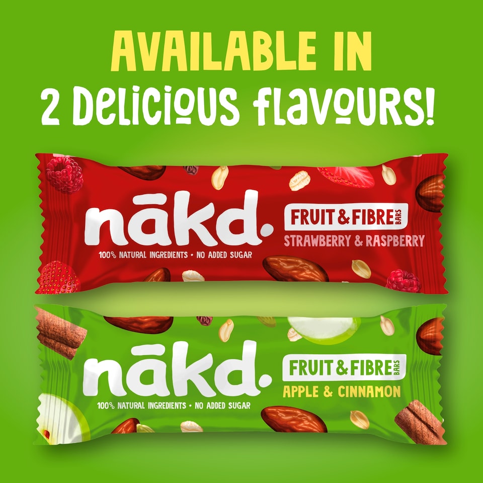 image 1 of Nakd Fruit & Fibre Apple & Cinnamon Bars 3 x 44g
