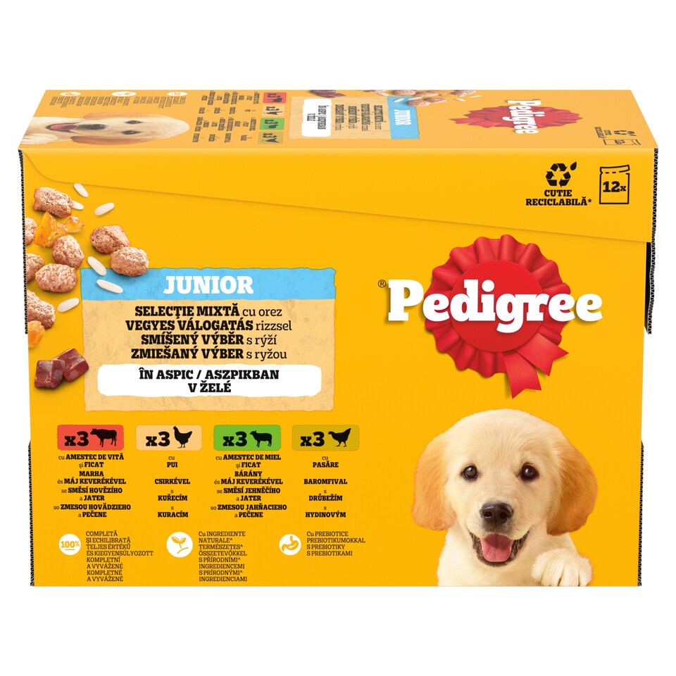 Pedigree Junior Mixed Selection with Rice in Jelly 12 x 100 g (1.2 kg)