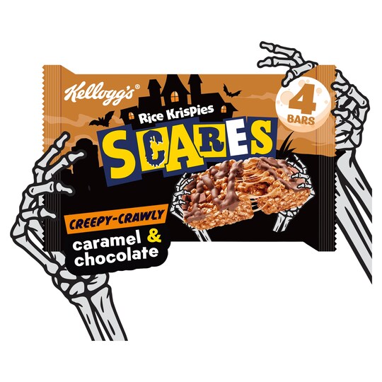 Kellogg's Rice Krispies Squares Caramel & Chocolate Multipack, 4x36g