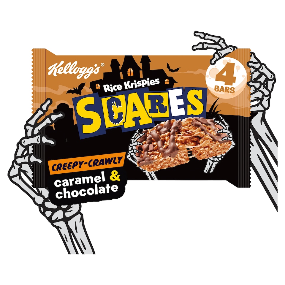 image 1 of Kellogg's Rice Krispies Squares Caramel & Chocolate Multipack, 4x36g