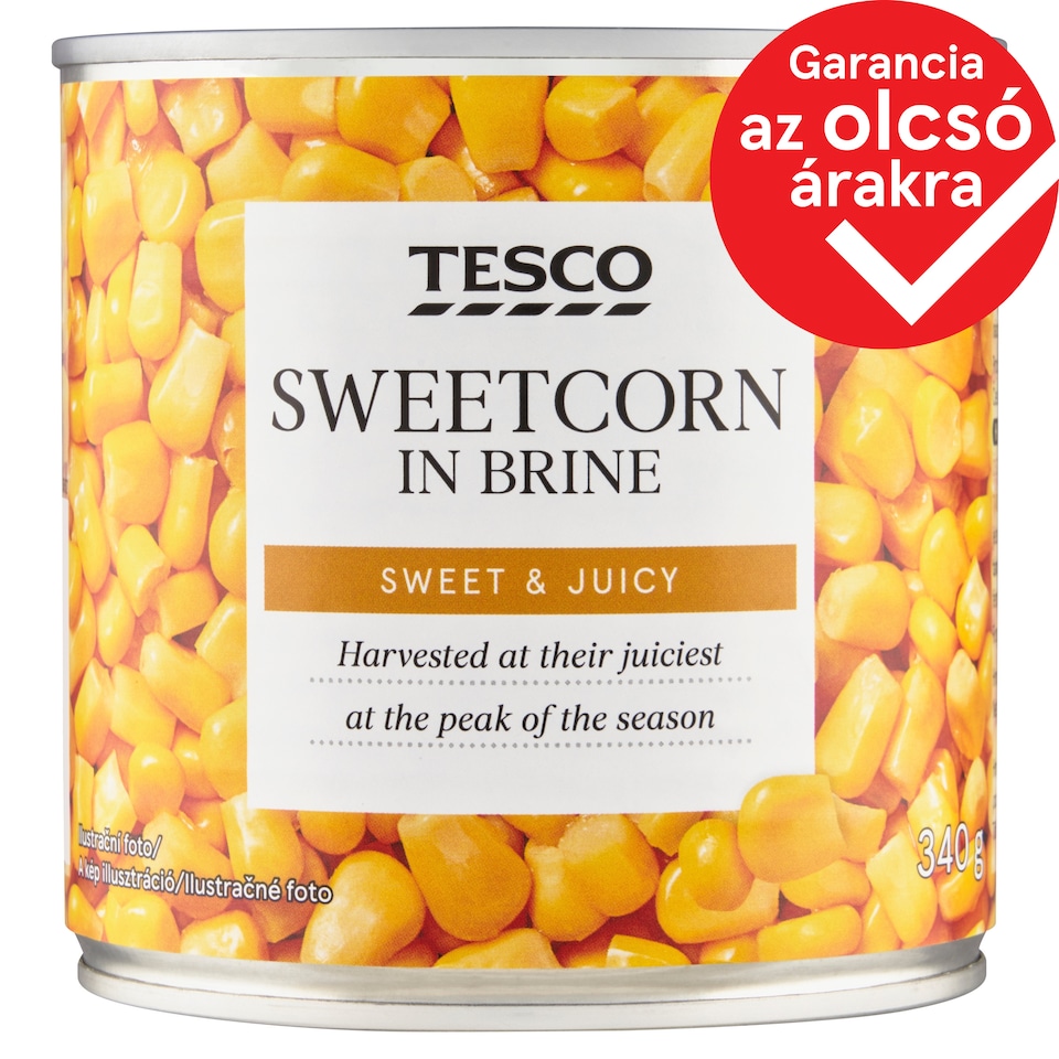 Tesco Sweetcorn in Brine 340 g