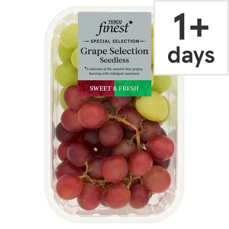 Tesco Finest Grapes Selection Seedless 500g