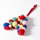 image 3 of Paperchase Cosmic Christmas Pom Pom Letter A Hanging Decoration