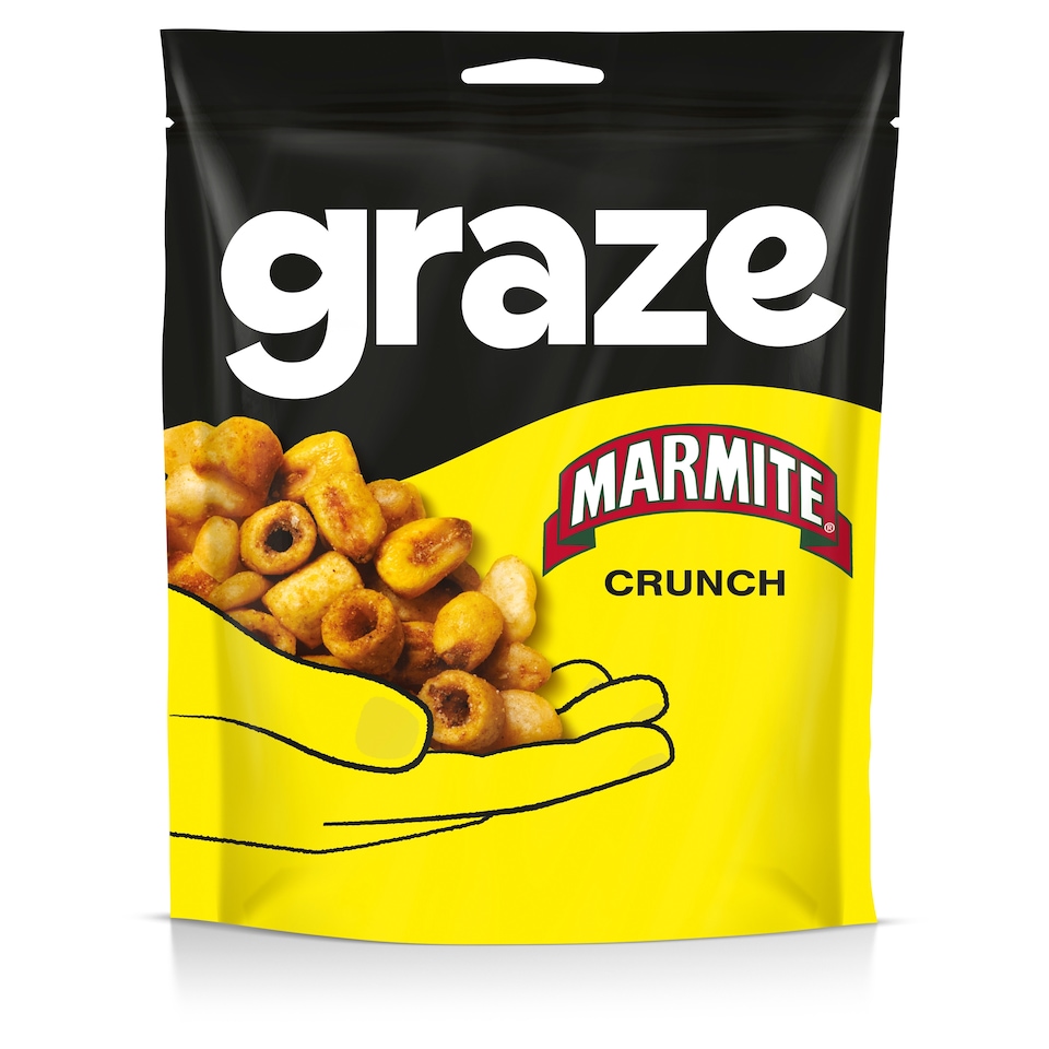 image 1 of Graze Marmite Crunch Protein Sharing Bag Snack 100G