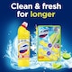 image 4 of Domestos Power 5 Toilet Rim Block Freshener Lime 2x 50g