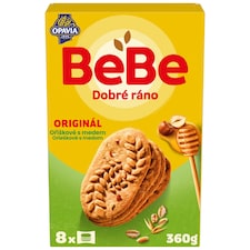 Opavia BeBe Dobré ráno orieškové s medom sušienky s 5 celozrnnými cereáliami multibalenie 360 g