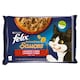 image 1 of Felix Sensations Sauces Pouches for Cats Turkey, Lamb in Sauce 4 x 85g