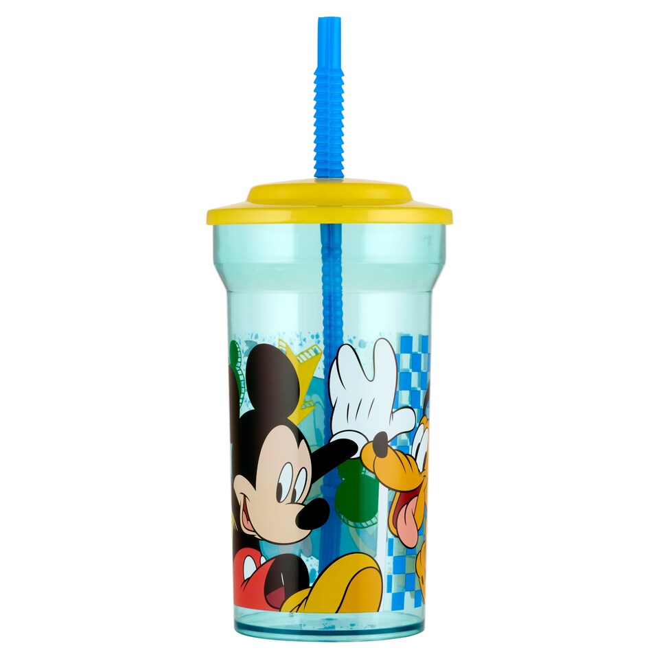 Stor Mickey Basic Clear Straw Tumbler 460 ml