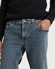 image 2 of F&F Cotton Rich Relaxed Leg Jeans in Navy
