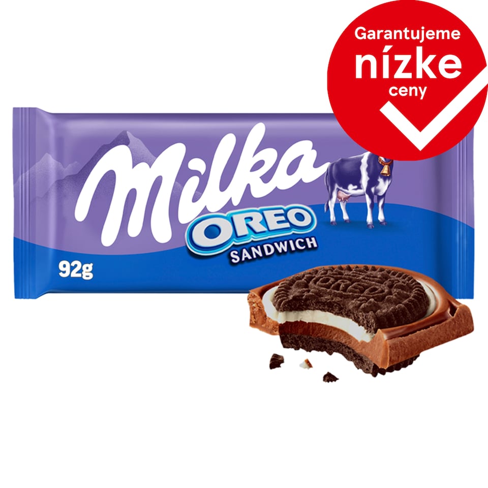 Milka Oreo Sandwich Milk Chocolate and Biscuits 92 g