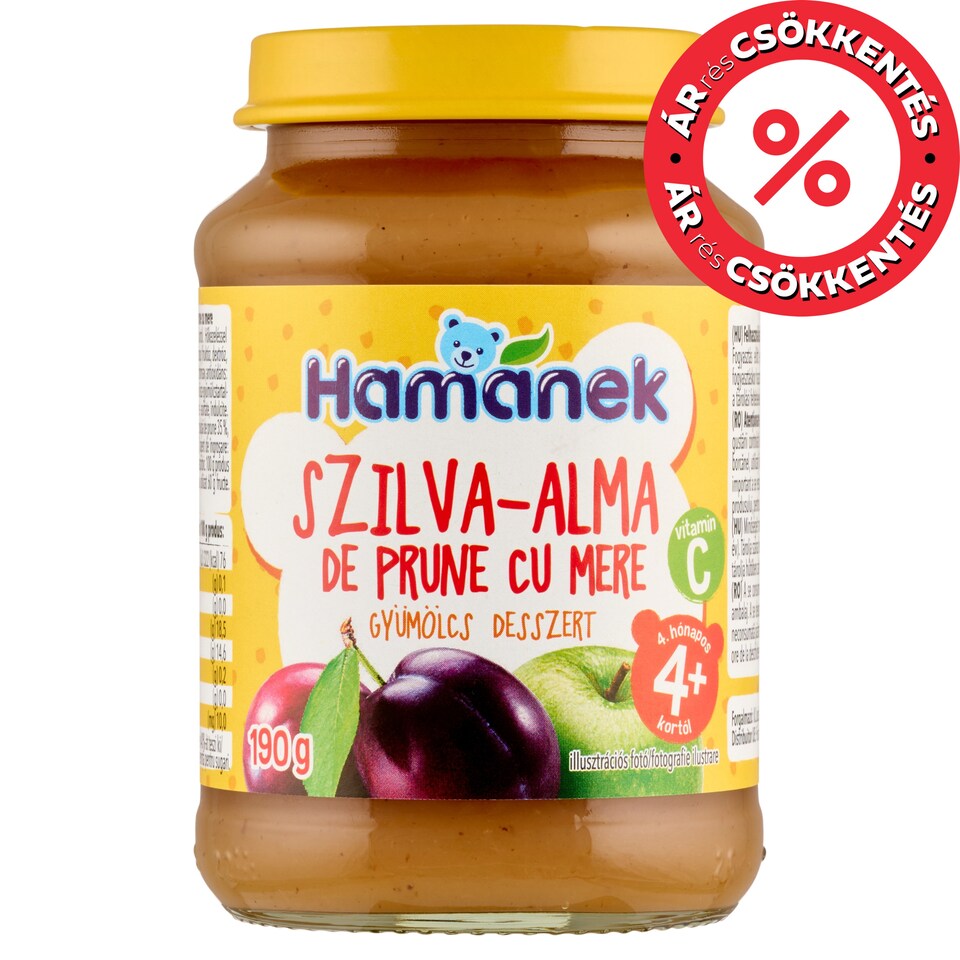 Hamánek Plum-Apple Fruit Baby Dessert 4+ Months 190 g