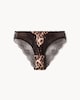 image 5 of F&F Satin Leopard Brazilian Knickers in Multi