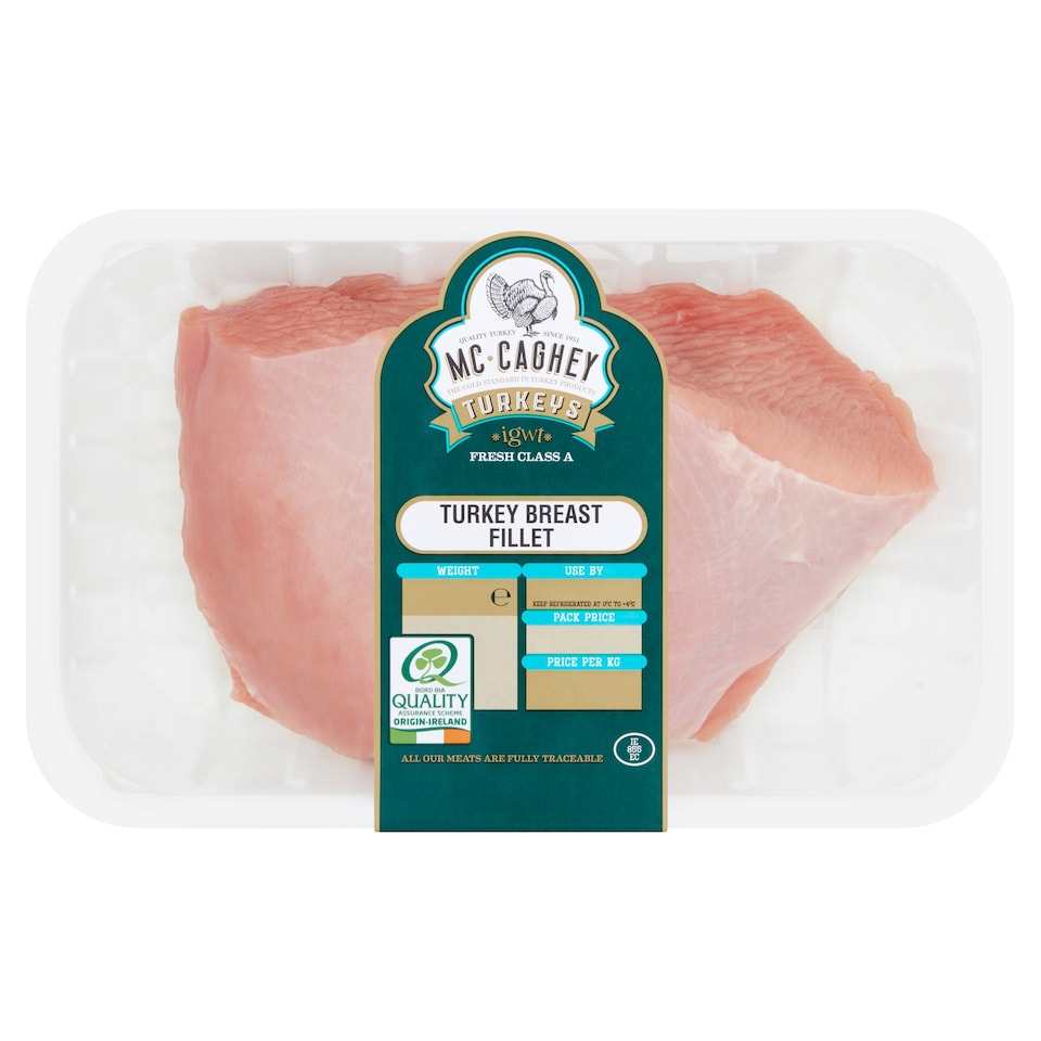 Mccagheys Turkey Breast Fillet 900G