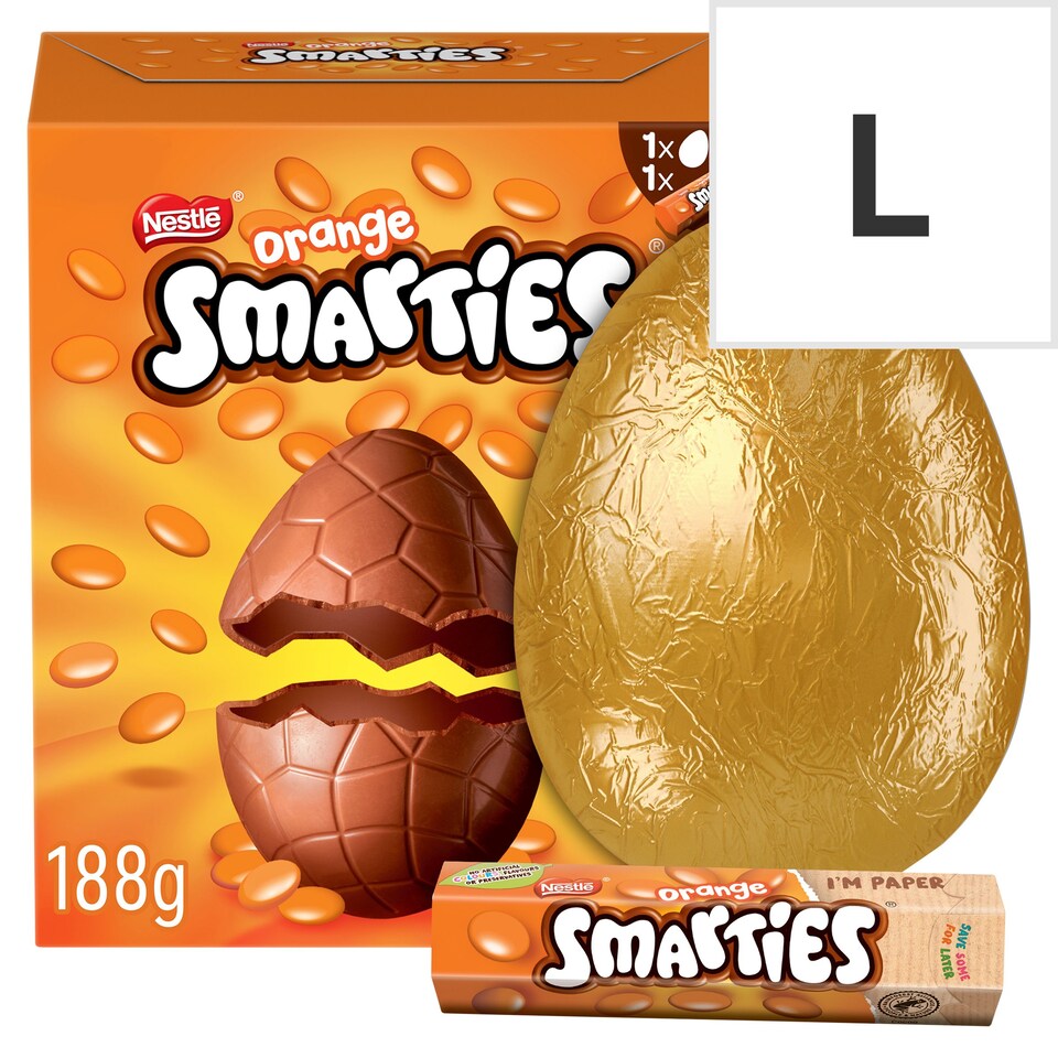 Smarties Orange Chocolate Large Easter Egg 188G
