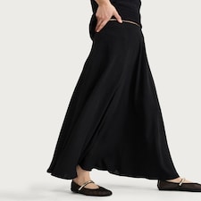 F&F A-Line Full Midi Skirt in Black