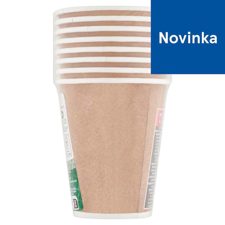 Decorata Brown Paper Cups 200 ml 8 pcs