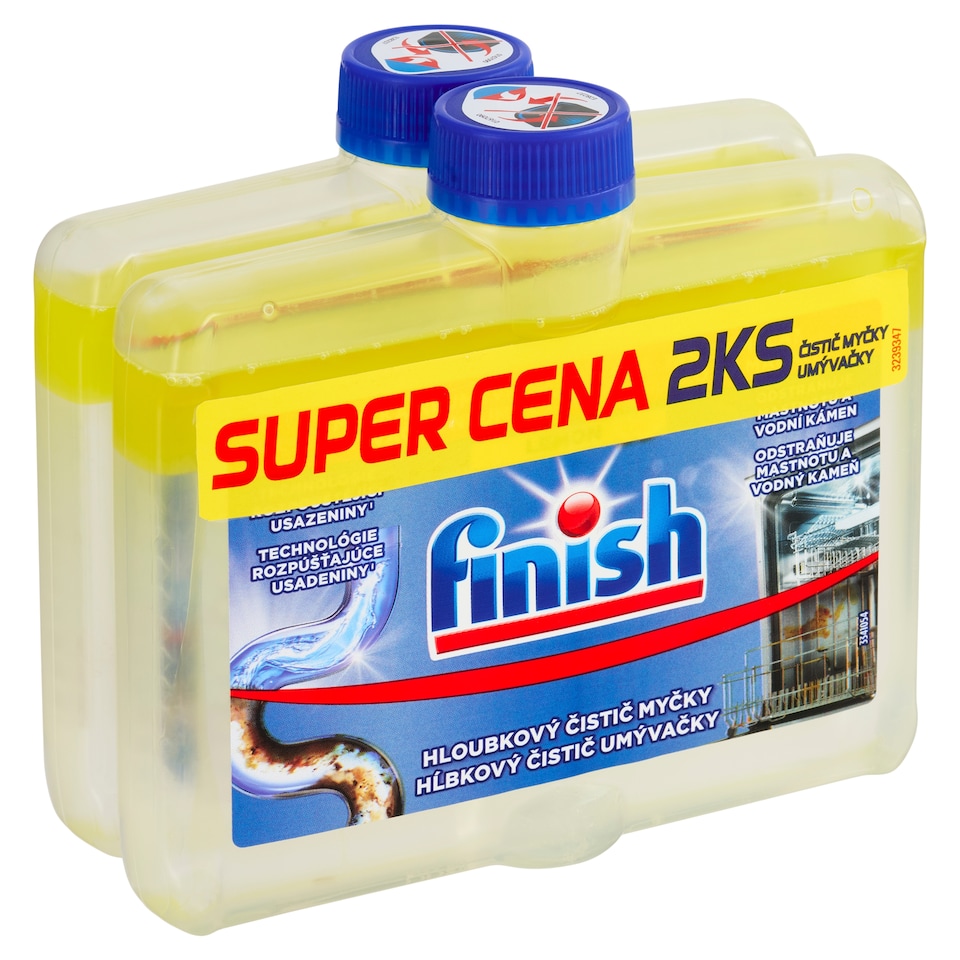 Obrázek 1 pro produkt Finish Lemon hloubkový čistič myčky 2 x 250ml