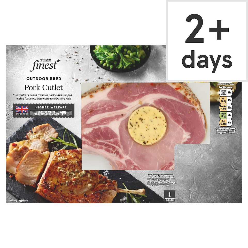 Tesco Finest Pork Cutlet 300-520g