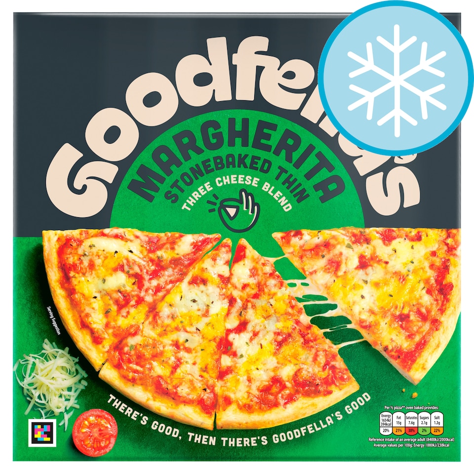 Goodfella's Stonebaked Thin Margherita Cheese Pizza 334g