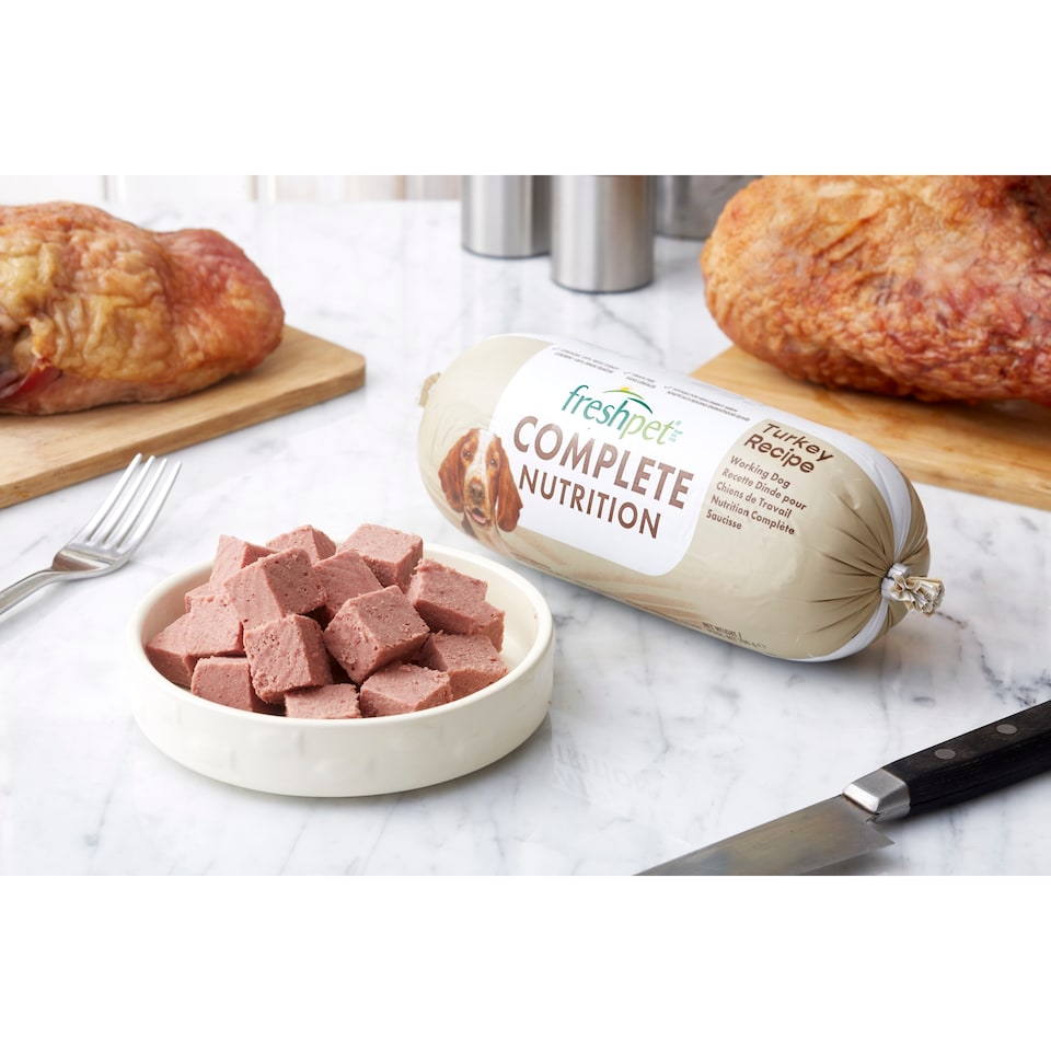 image 1 of Freshpet Complete Nutrition Grain Free Turkey Fresh Dog Food Roll 700g