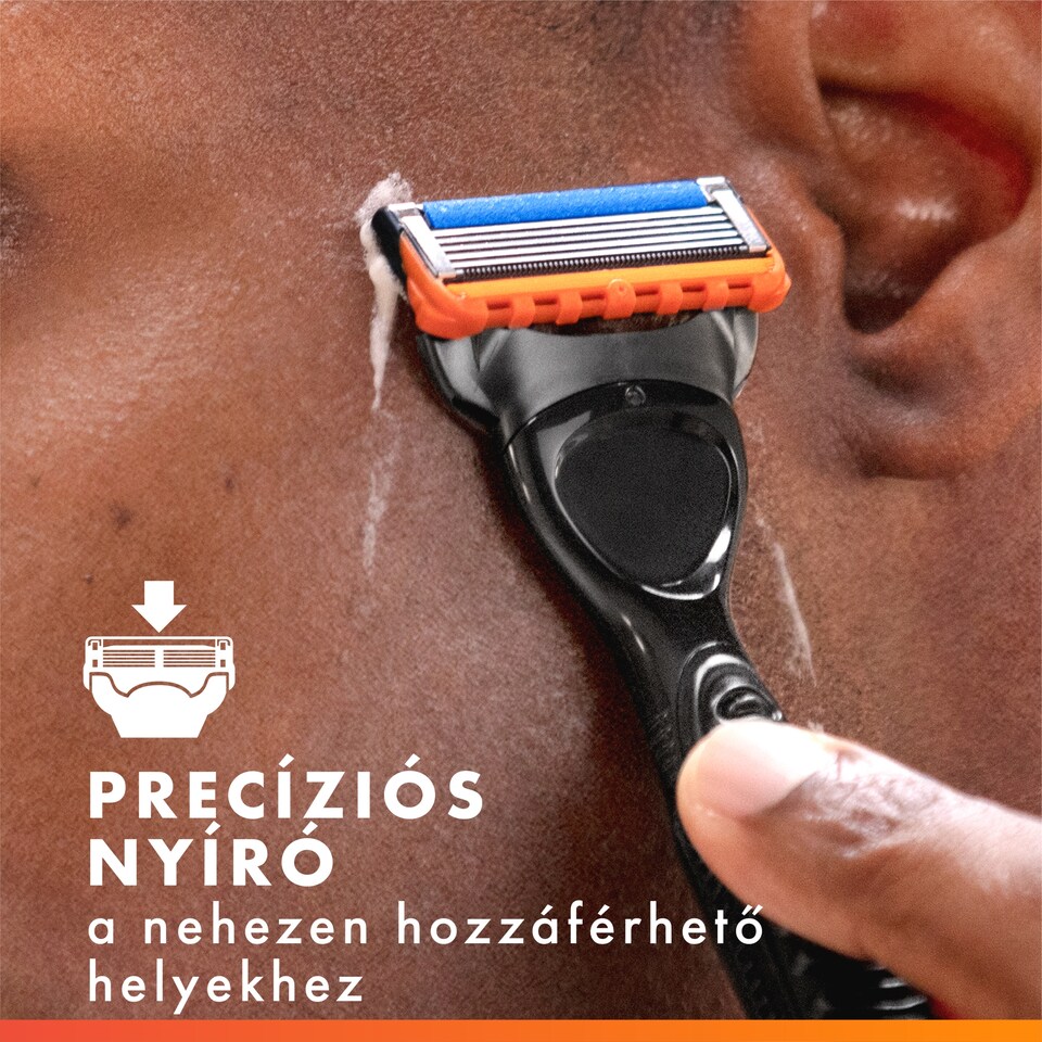Gillette Fusion5 Power Borotvabetét Férfi Borotvához, 4 Borotvabetétek, Nagyobb Krémezőcsík 1. kép