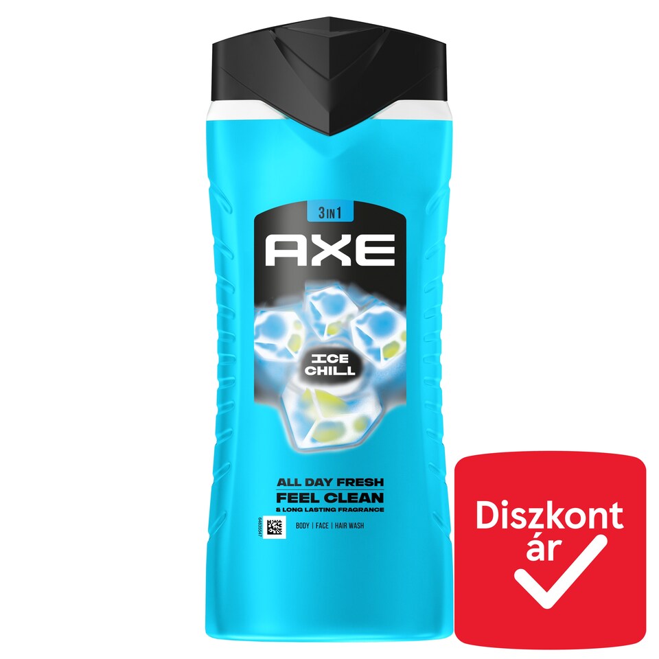 AXE Ice Chill 3 in 1 tusfürdő testre, arcra, hajra 400 ml