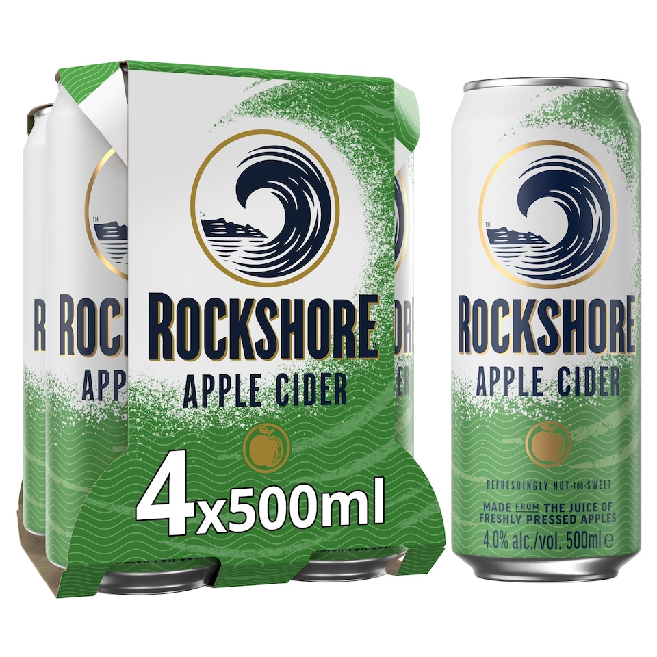 Rockshore Apple Cider 4 X 500Ml