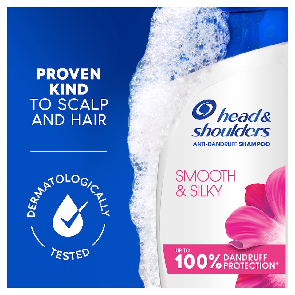 image 1 of Head & Shoulders Smooth & Silky Anti Dandruff Shampoo 400Ml
