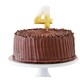 image 2 of Ginger Ray Shimmer Gold Candle 4 Number