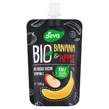 Deva Bio banánové a jablečné pyré 100g