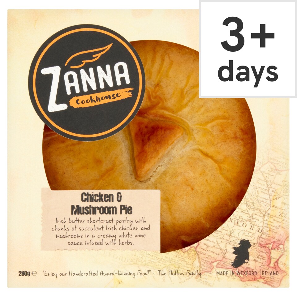 Zanna Cookhouse Chicken & Mushroom Pie 280g