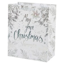 Tesco Holo Snowflake Large Bag