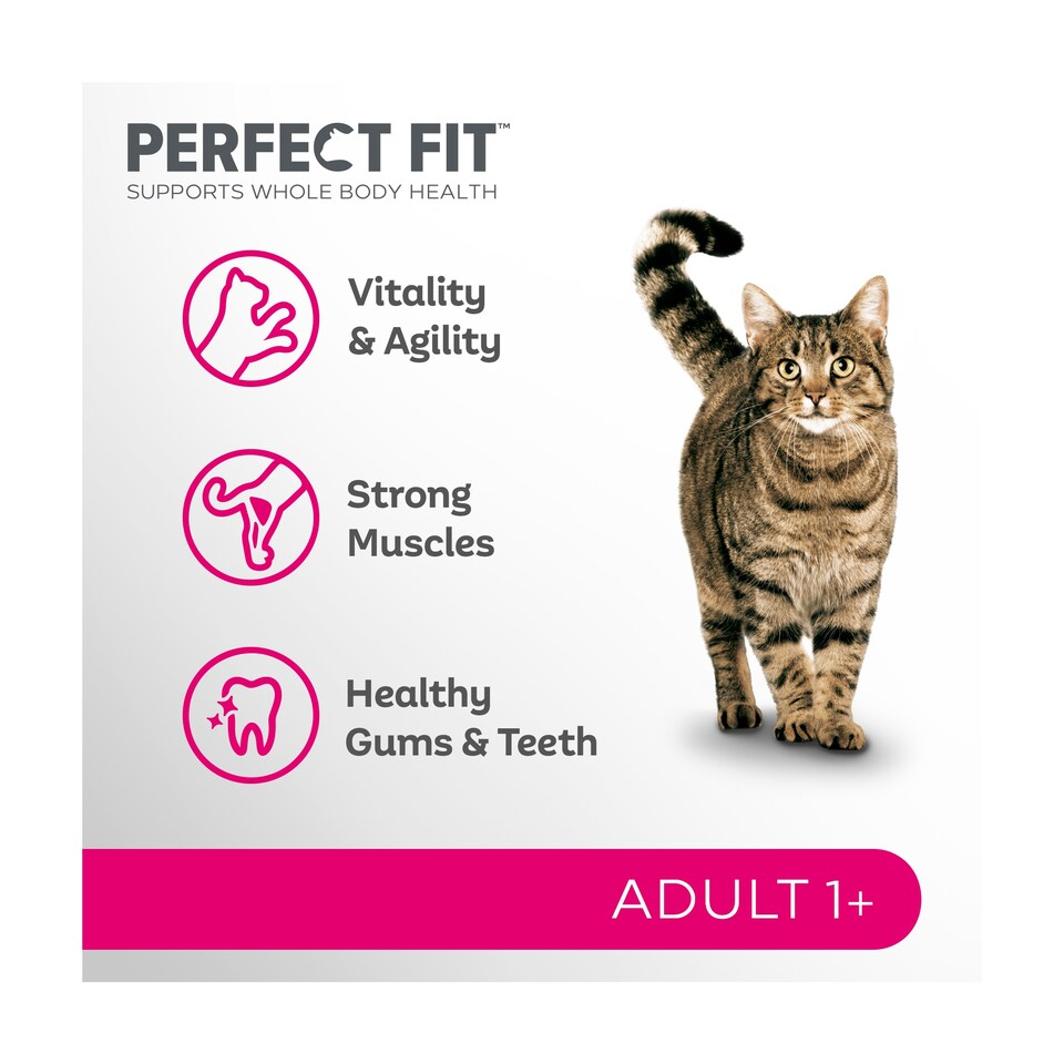 image 1 of PERFECT FIT Cat Complete Dry Adult 1+ Chicken 2.8kg