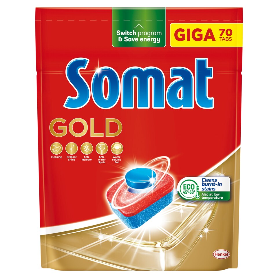 Somat Gold Automatic Dishwasher Tablets 70 pcs 1232g