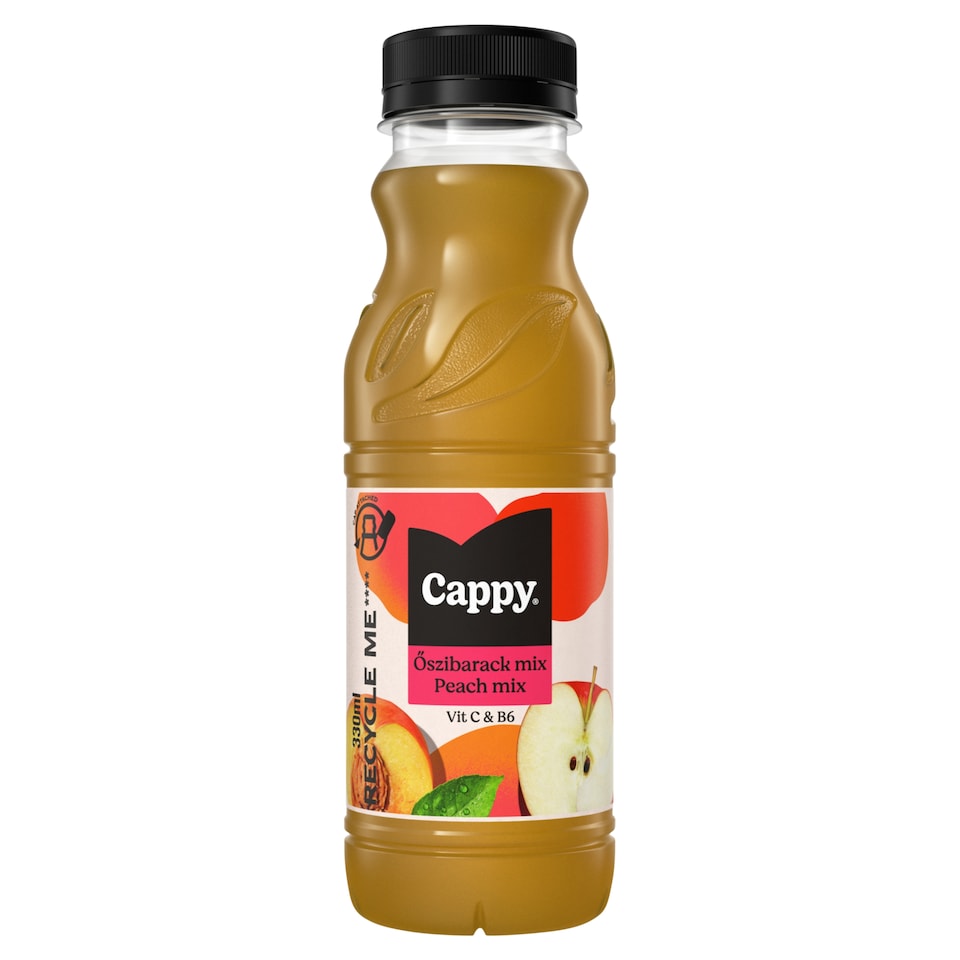 Cappy Peach Mix Fruit Drink with Peach Puree and Apple Juice from Concentrate 330 ml