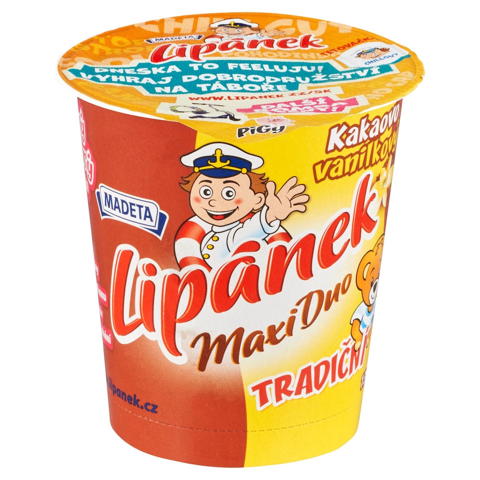 image 1 of Madeta Lipánek Traditional Maxi Duo Cocoa Vanilla Cream 130g